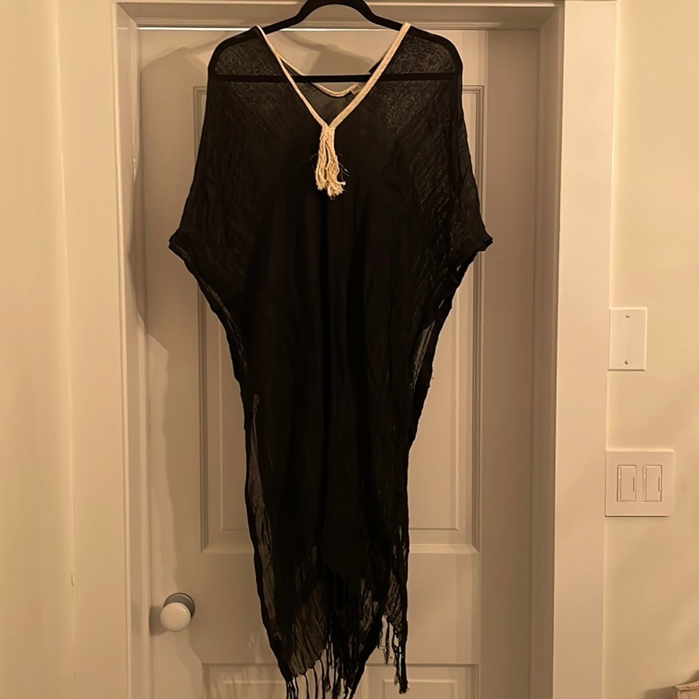 Black Beach Cover Up